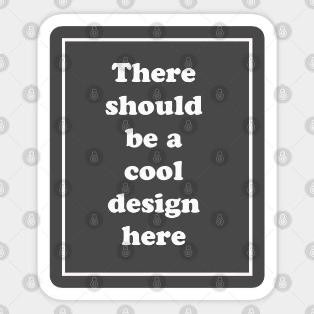 Cool design Sticker by ölümprints
